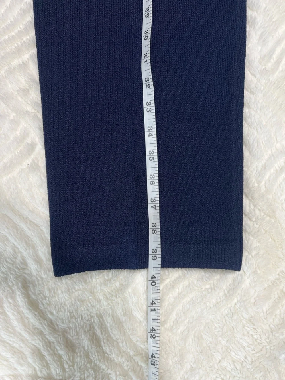 St John Basics Knit Pants Size 6 Navy Santana Knit Pull On Elastic Waist Pants